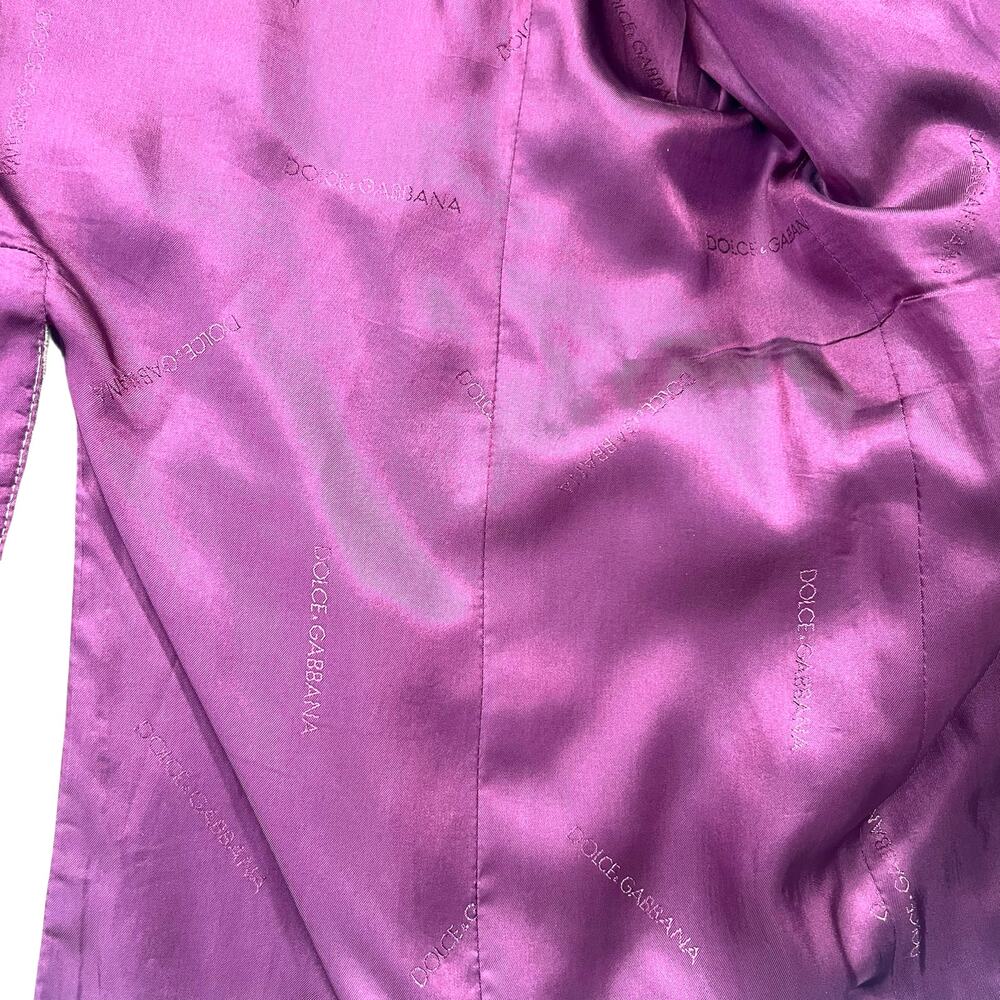 Dolce & Gabbana Camel Corduroy Blazer Men 42R Italy Cranberry Lining Retail$1200 - Picture 7 of 11